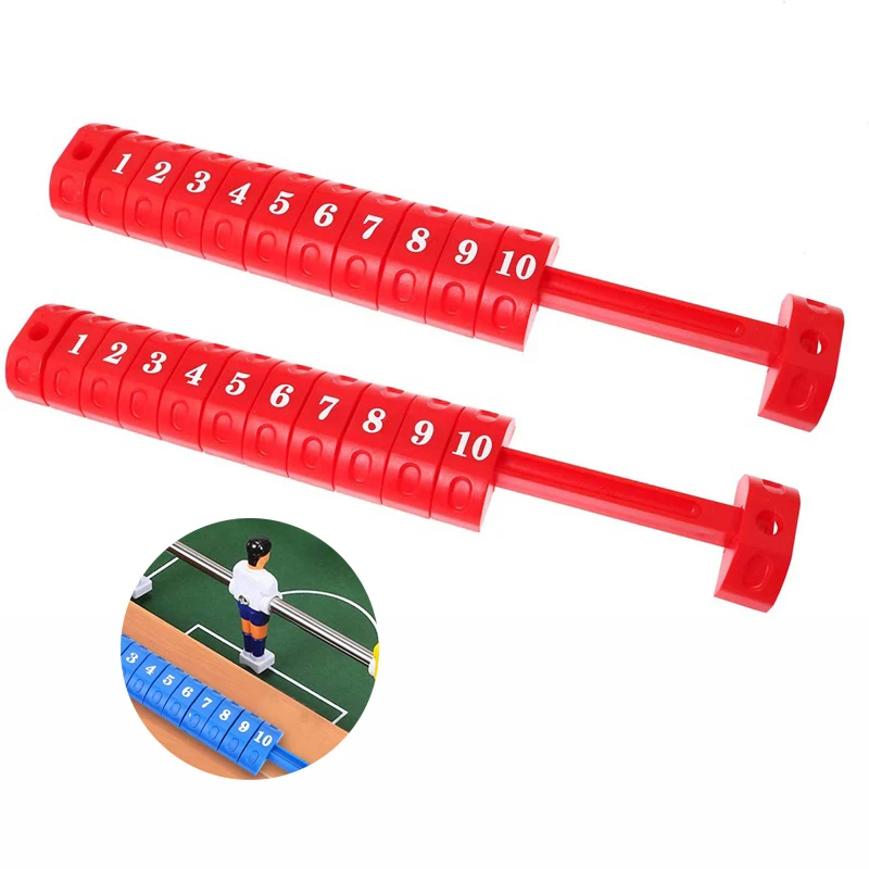 2pcs/set Table Football Counter 10 Numbers Scoreboard Boat Shape Scoring Unit Indoor Soccer Game Accessories Multiple Colors