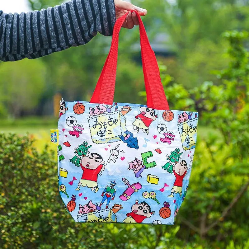 

Crayon Shin-chan Cartoon Canvas Lunch Bag Anime Portable School Office Bento Box Cute Children Adult Insulated Lunch Tote Bag