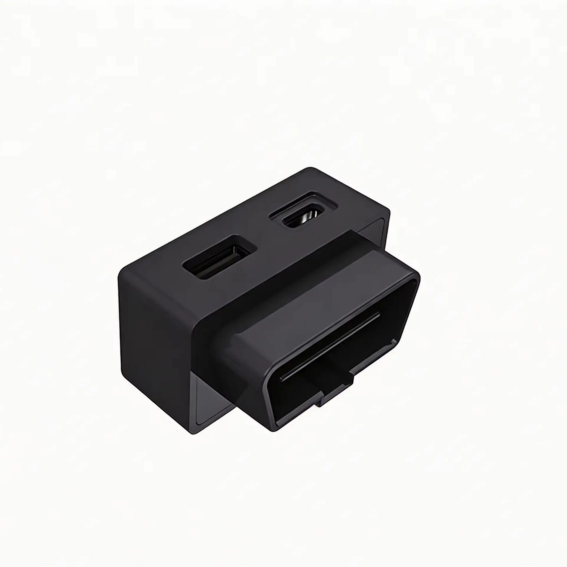 Mini OBD Car Charger Dual USB 48W Fast Charge Hidden Type Adapter 12-24V Universal Vehicle Phone Charger Smart Auto Power Socket