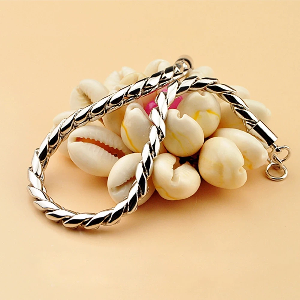 

Очарование из стерлингового серебра 925 пробы, 4 мм, цепочка в виде змеи, браслеты для женщин и мужчин, модельер, вечерние, свадебные аксессуары, ювелирные изделия, подарки