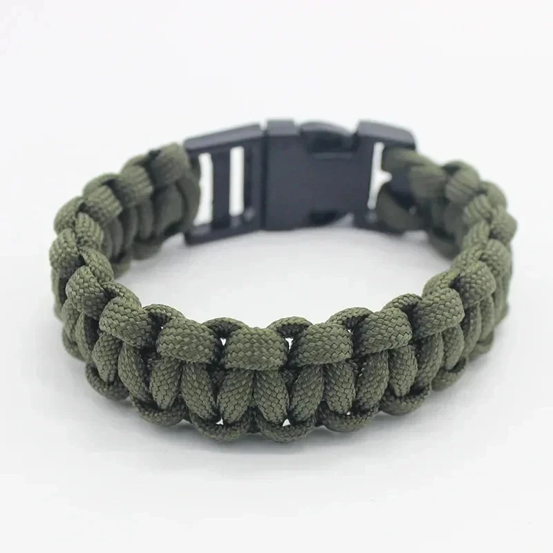 23cm/9in Siebenkern-Paracord-Überlebensarmband für Outdoor-Notfälle, Camping-Werkzeug mit geflochtenem Seildesign – Detail 4