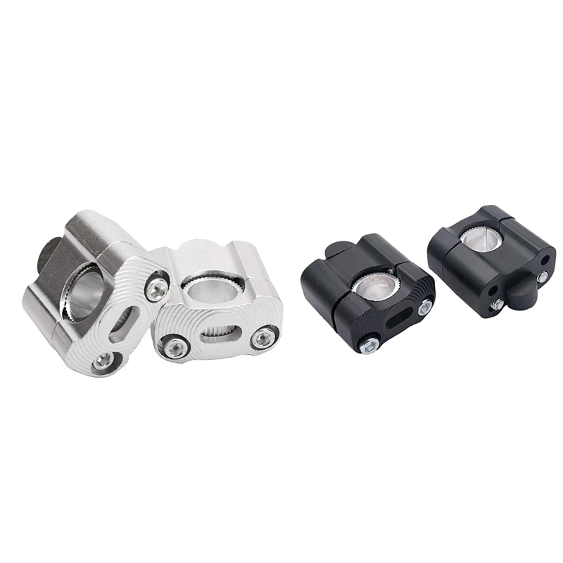 AT92-1 Pair Cnc 22Mm 28Mm Off Road Motorcycle Bar Clamps Handlebar Risers Adapter For 7/8 Inch 1-1/8 Pit Dirt Motorbike For Harl