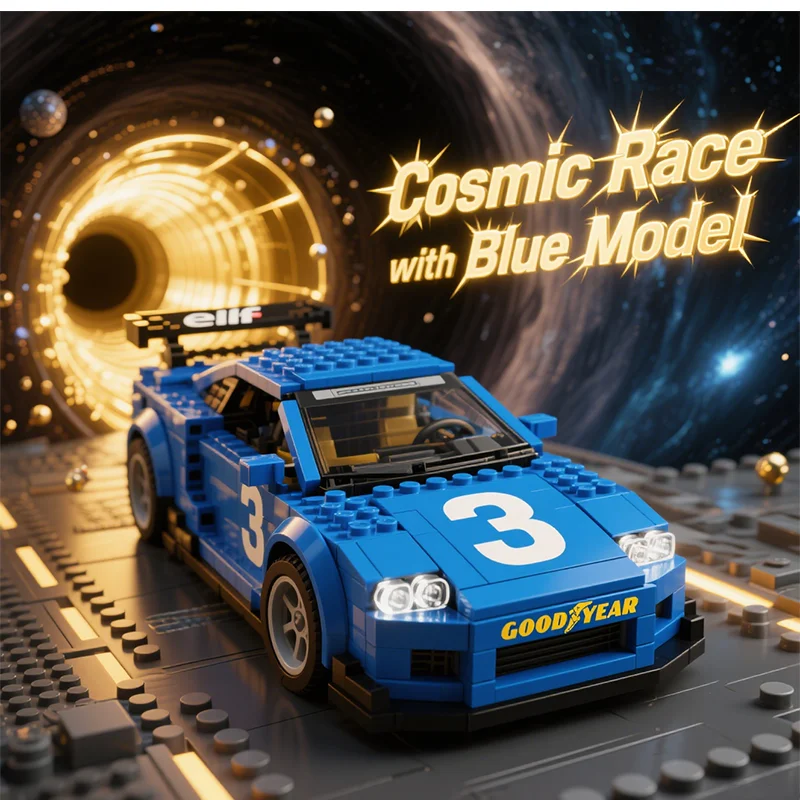 

Building Blocks Car Model MOC Racing Champion P34 1976 Scale 1 8 City Speed 2101 Parts For Adults Kids Toy