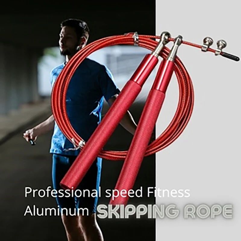 Speed Jump Rope Crossfit Men Women Kids Gym Workout Equipment Steel Wire Bearing Adjustable Fitness Training Tool Multiple Color