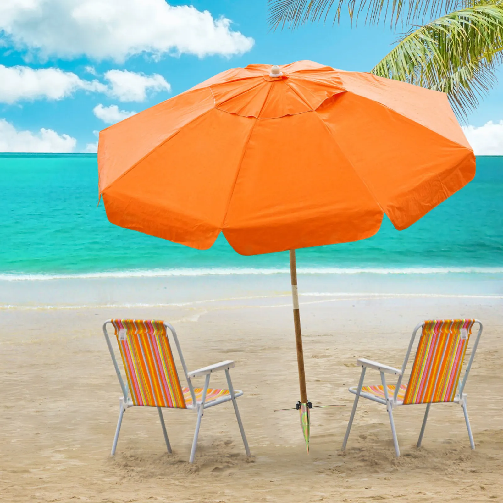 Umbrella Sand Anchor 57Cm Heavy Duty Steel Beach Umbrella Stand Outdoor Patio Garden Parasol Ground Spike Wind Resistant - view 4