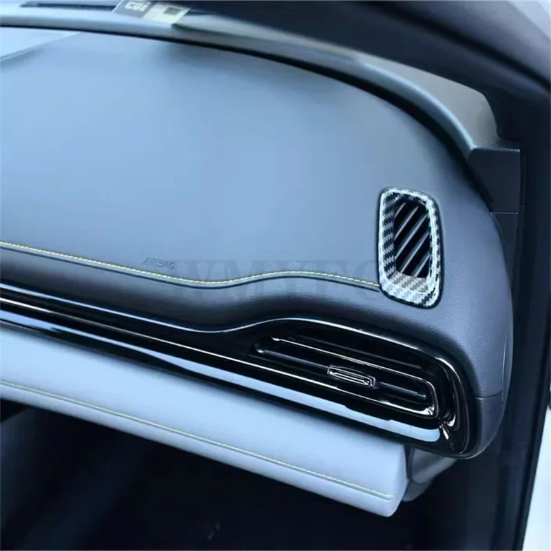 For GAC Empow 2023 2024 Carbon ABS Front Dashboard Side Air Conditioner AC Vent Outlet Cover Trim For Dodge Attitude 2025