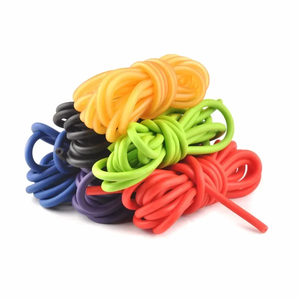 2.5mX5mm 2050 Natural Rubber Tube Latex Stretch Elastic Slingshot Replacement Band Catapults Sling For Outdoor Acticty