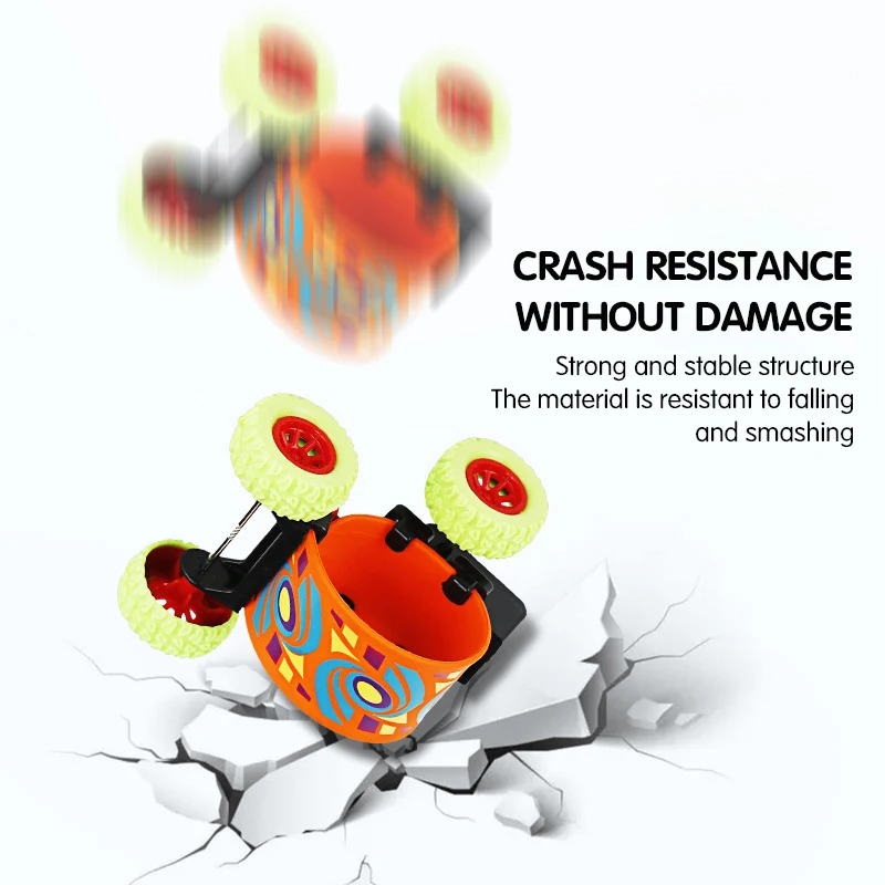 Creative Skateboard Pull Back Car Model Children's Toy Stunt Car Boy's Watch Car Is Resistant To Falling Rolling Back Vehicle