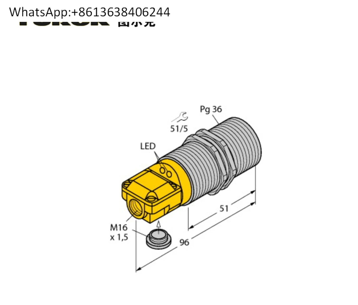 

Inductive sensor BI25-G47SR-FZ3X2 ROS5m-Mi-Y1