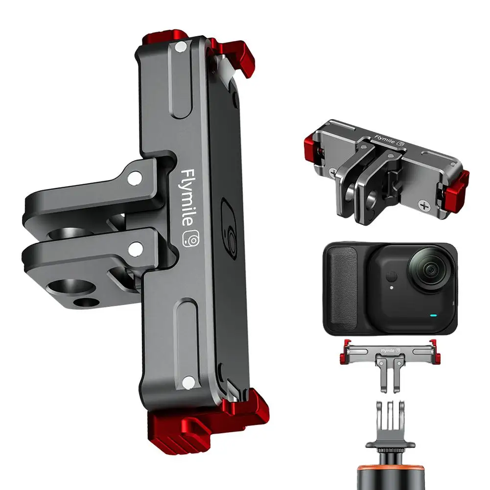 Магнитная основа из алюминиевого сплава для камеры Insta360 GO Ultra, магнитный быстросъемный адаптер, держатель для подставки, расширение, аксессуары G1C4