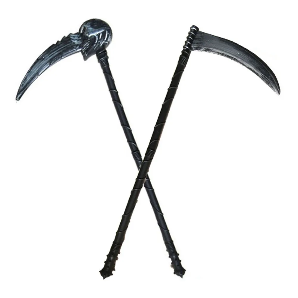 Skull Head Sickle Halloween Detachable Weapon Ghost Festival Death God Sickle Play Prop Simulation Clothing Matching