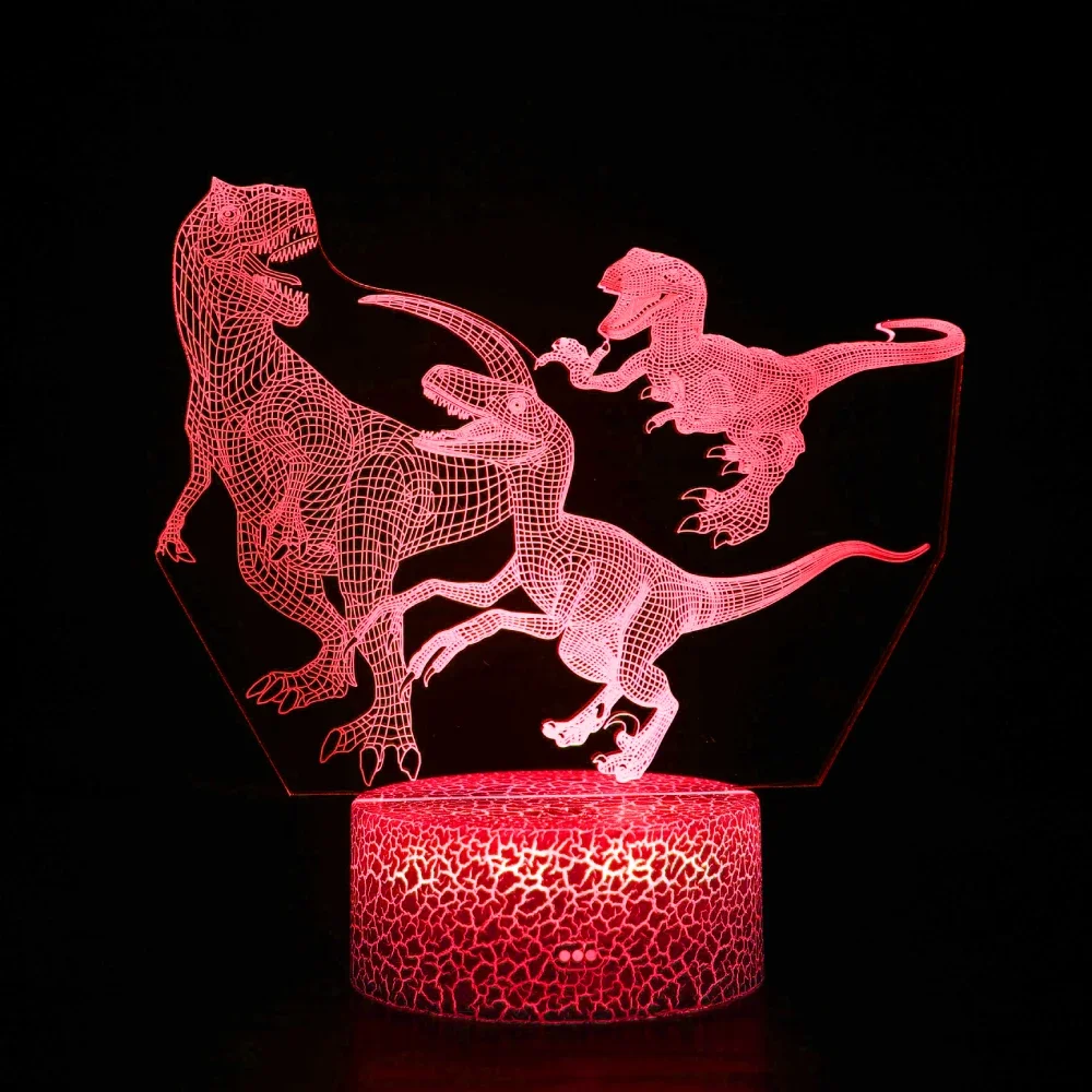 Nighdn Dinosaur Lamp Baby Room Night Light Dino Gift Fo Boys Girls Kids Bedroom Bedside Lamp LED Nightlight 7 Color Changing