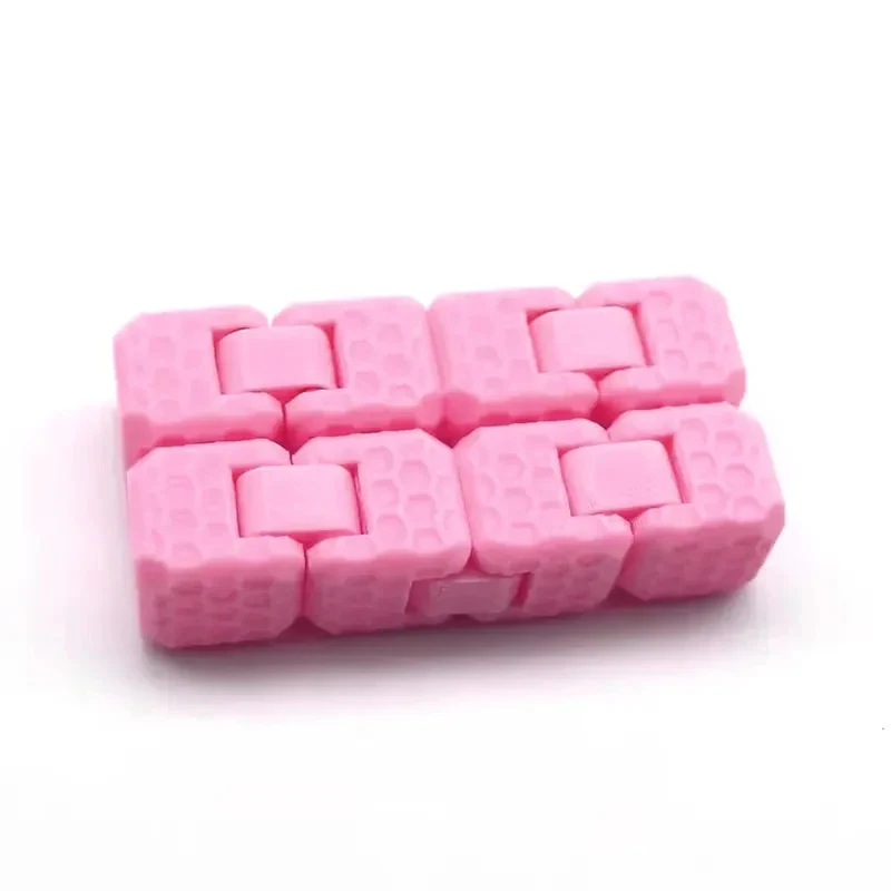 3D Printed Honeycomb Texture Infinity Cube Fidget Toy Foldable Flip Anti-Stress Sensory Toy Anxiety Relief Stress Reliever Hand