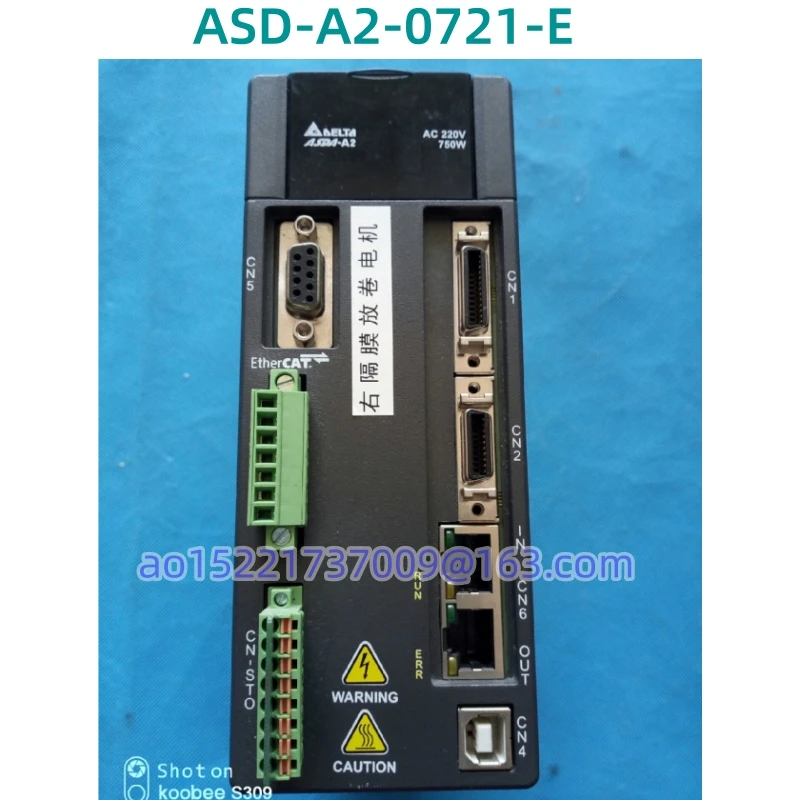 

ASD-A2 Original Second-hand 9-layer new test is 100% OK ASD-A2-0721-E Servo driver 750W ASDA20721-E 0.75KW