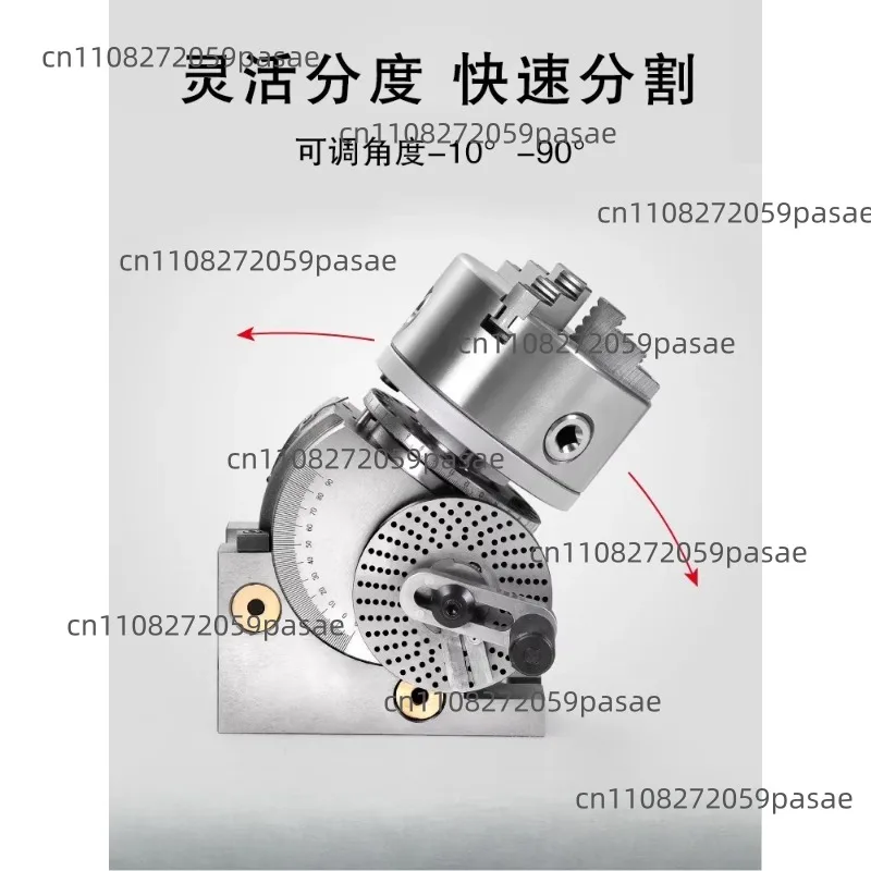 Milling Machine Indexing Head, Small Vertical/Horizontal Dual-Purpose Indexing Head, CNC Universal Indexing Table, Rotary Table