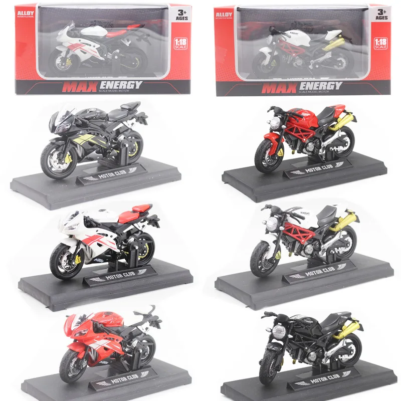 

Ducati Yamaha R6 1:18 Alloy Diecast Simulation Motorcycle Model Toys Car for For Children Gifts Toys Collection