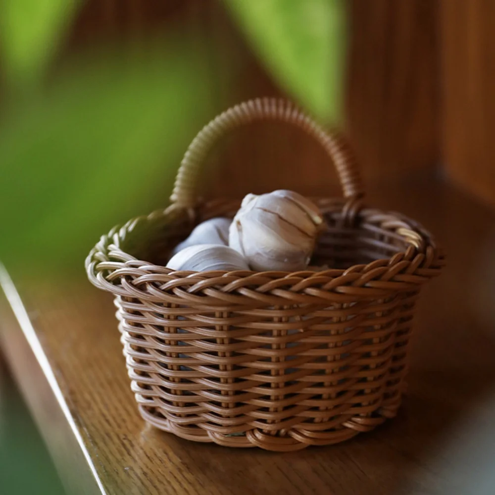 Handwoven Cesta De Parede Pendurada, Cesta De Frutas E Vegetais, Cesta De Planta De Teardrop, Mesa De Cozinha, Recipiente De Armazenamento, XS-2XL