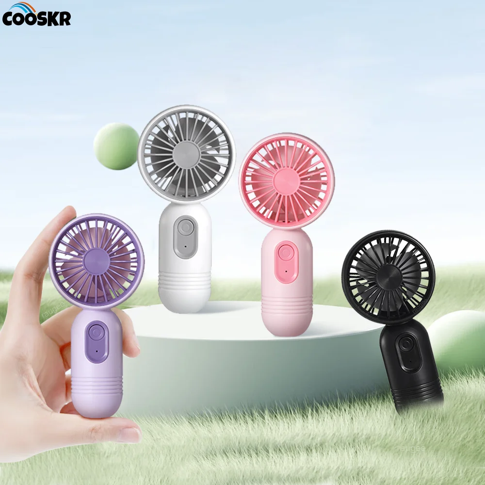 

Mini Portable Fan Small Hand Held Fan USB Rechargeable Handheld Fan Outdoor Personal Pocket Fan Powerful and Lightweight 3 Gears