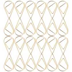 종이 클립 골드 모양 클립, 종이 클립 장식, 눈물 방울 실버 빨랫핀, 어린이 100 개