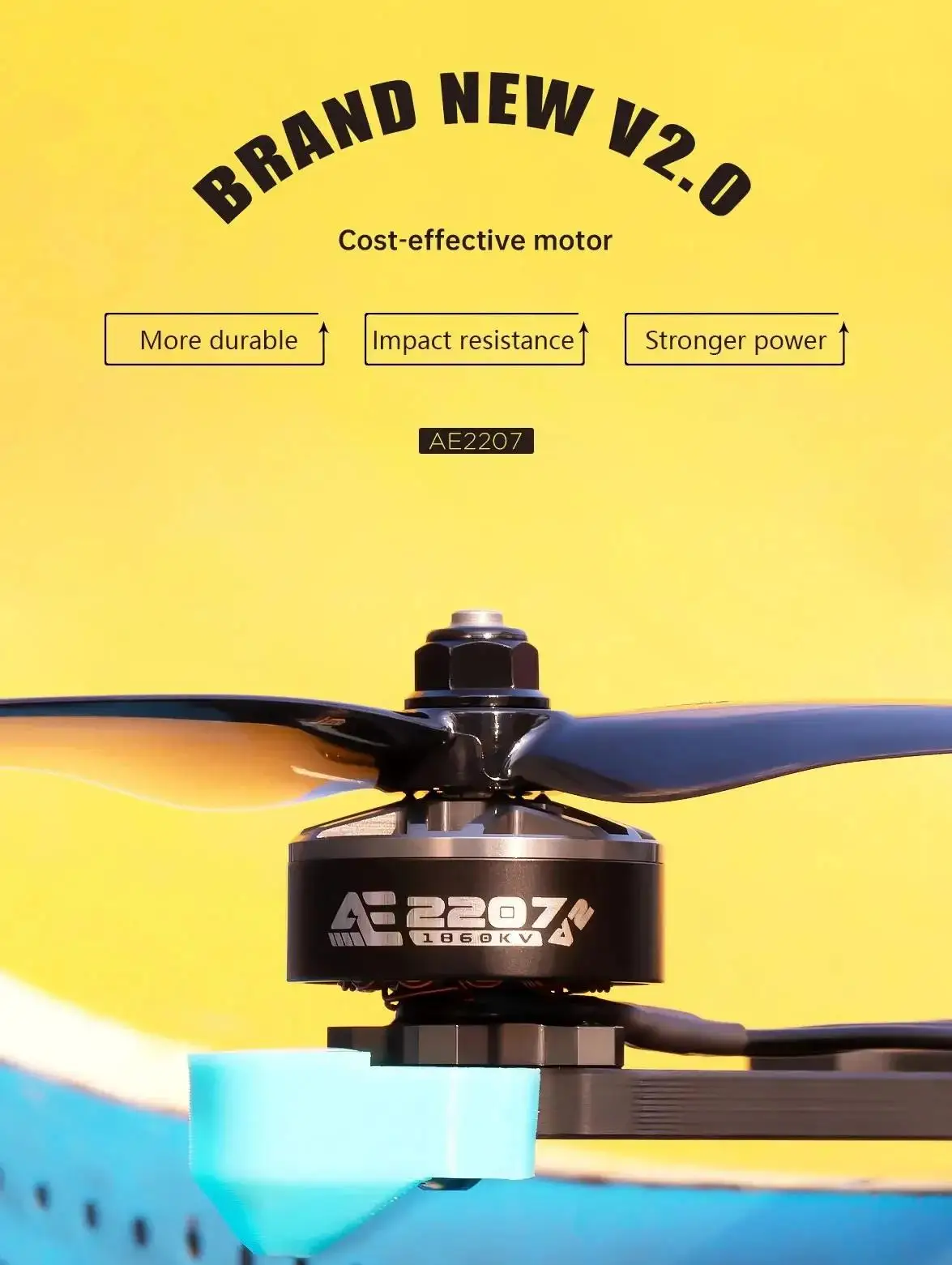 AxisFlying 2207 AE2207 V2 Motors1860KV 1960KV 4-6S 5-inch Brushless Motor for FPV DIY