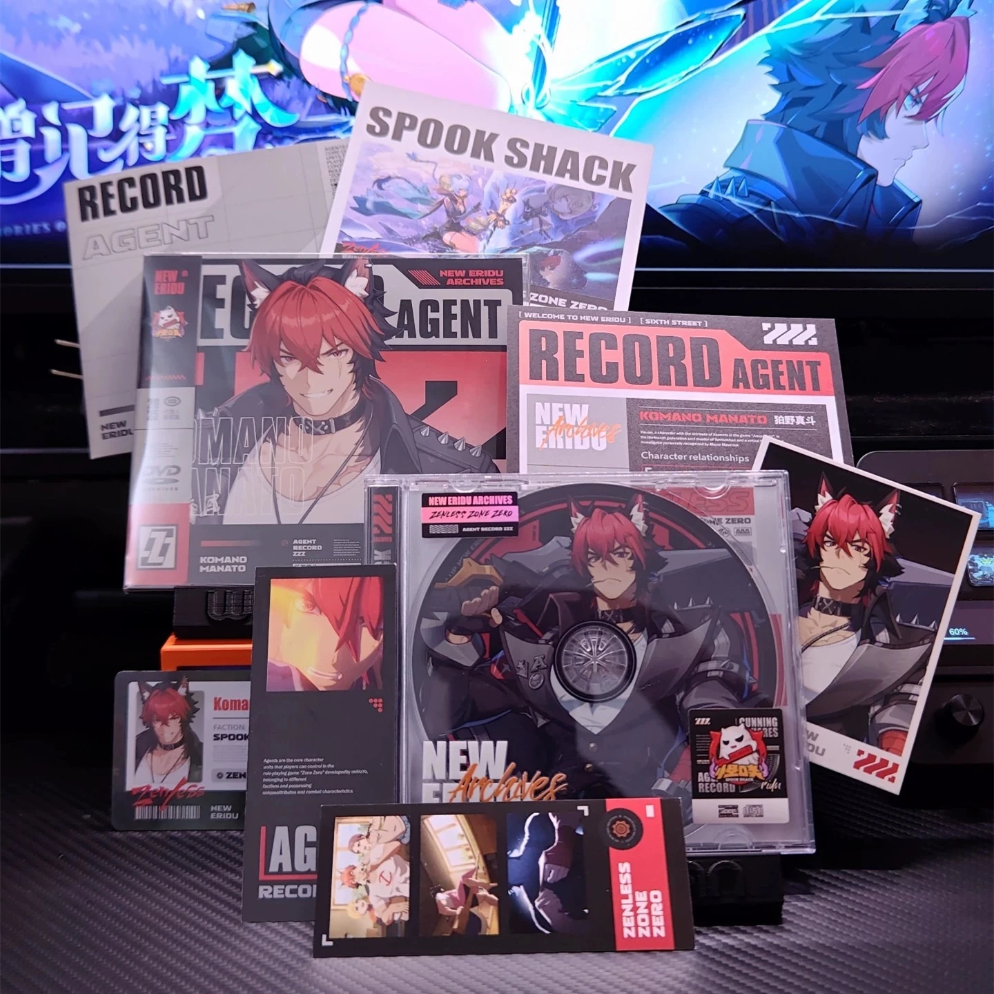 

Game Zenless Zone Zero Komano Manato Music CD Spook Shack OST Album Music Record Cosplay Walkman Story Image DVD Soundtracks Box