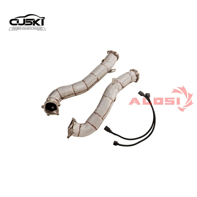 

Automotive Exhaust Modification for Audi S7 S6 C7 4.0T 2012-2015 Exhaust Pipe Catalytic Converter Enhances Car Power