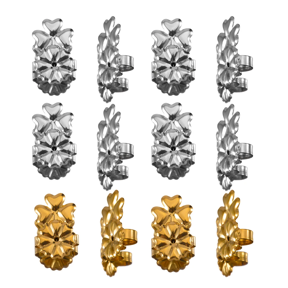 10 Stainless Steel Earring Backs Ear Plugs  Earring Helpers to Prevent Heavy Earrings from Falling