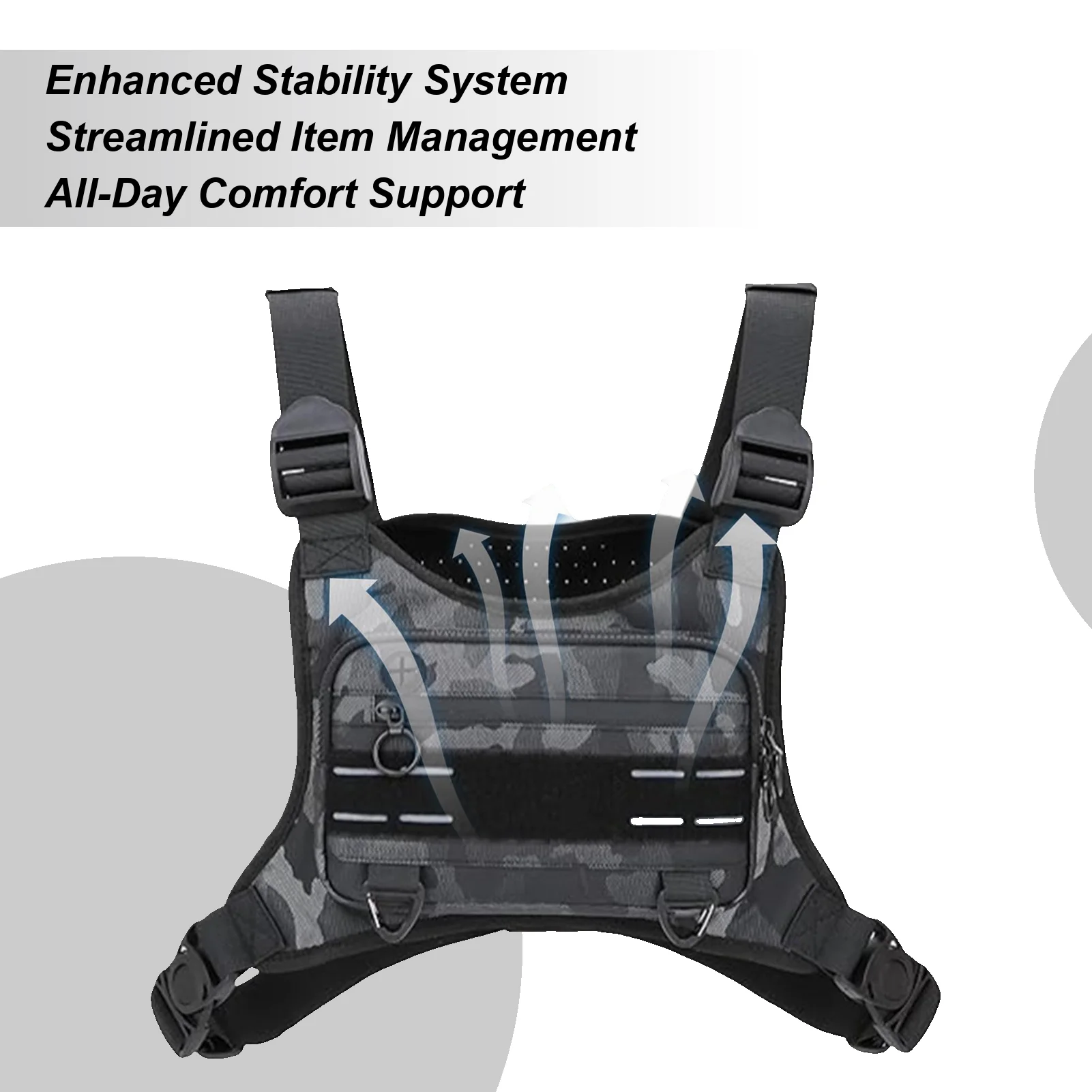 

Нагрудный пакет для бега для мужчин, уличная нагрудная сумка, жилет для бега, водонепроницаемый держатель для телефона, регулируемая сумка для мужчин, женщин, охоты, езды на велосипеде