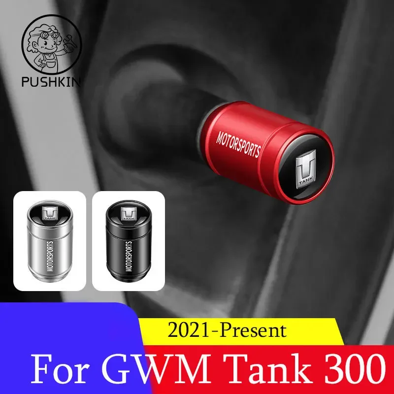 

For Great Wall WEY Tank 300 Valve Cap Protective Cover Refitted Aluminum Alloy Tire Core Protective Cover Decorative Accessories