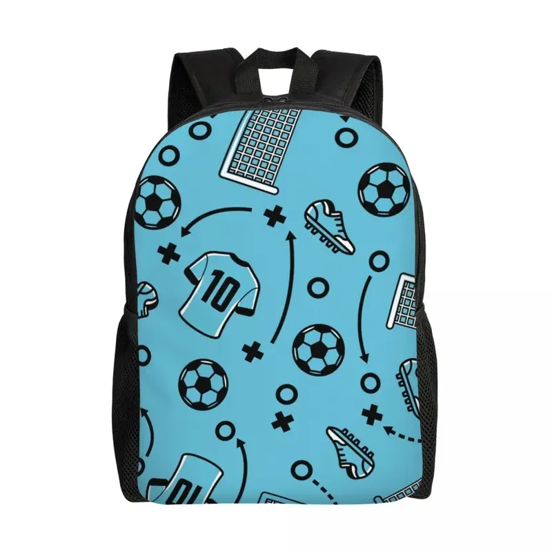 Football Soccer Laptop Backpack Women Men Casual Bookbag for School College Student Bags