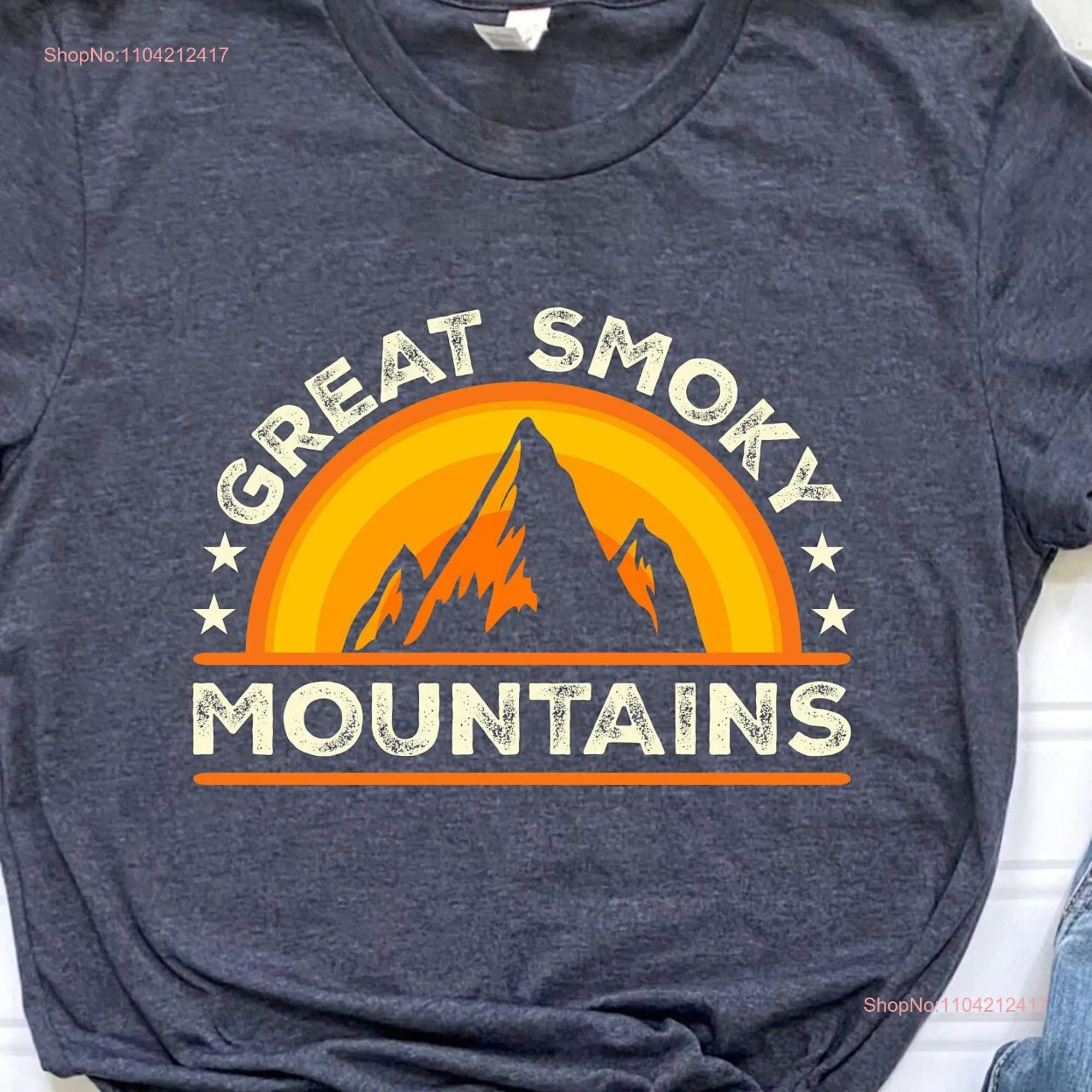 Great Smoky National Park T Shirt Mountains Hiking Mountain Camping long or short sleeves