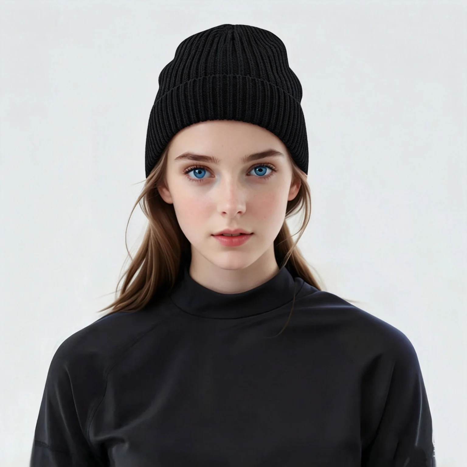 Bonnet en tricot unisexe avec - Beanie Cuffed Knit avis et prix