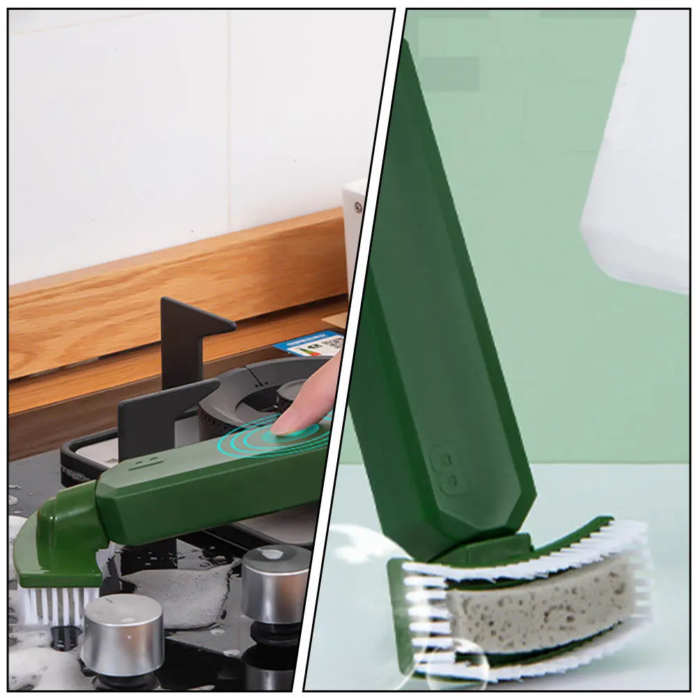 

1Pcs Liquid Filling Brush Durable Premium Bathroom Bathtub Cleaning Sponge Scrubber Multipurpose Kitchen Floor Window Fan