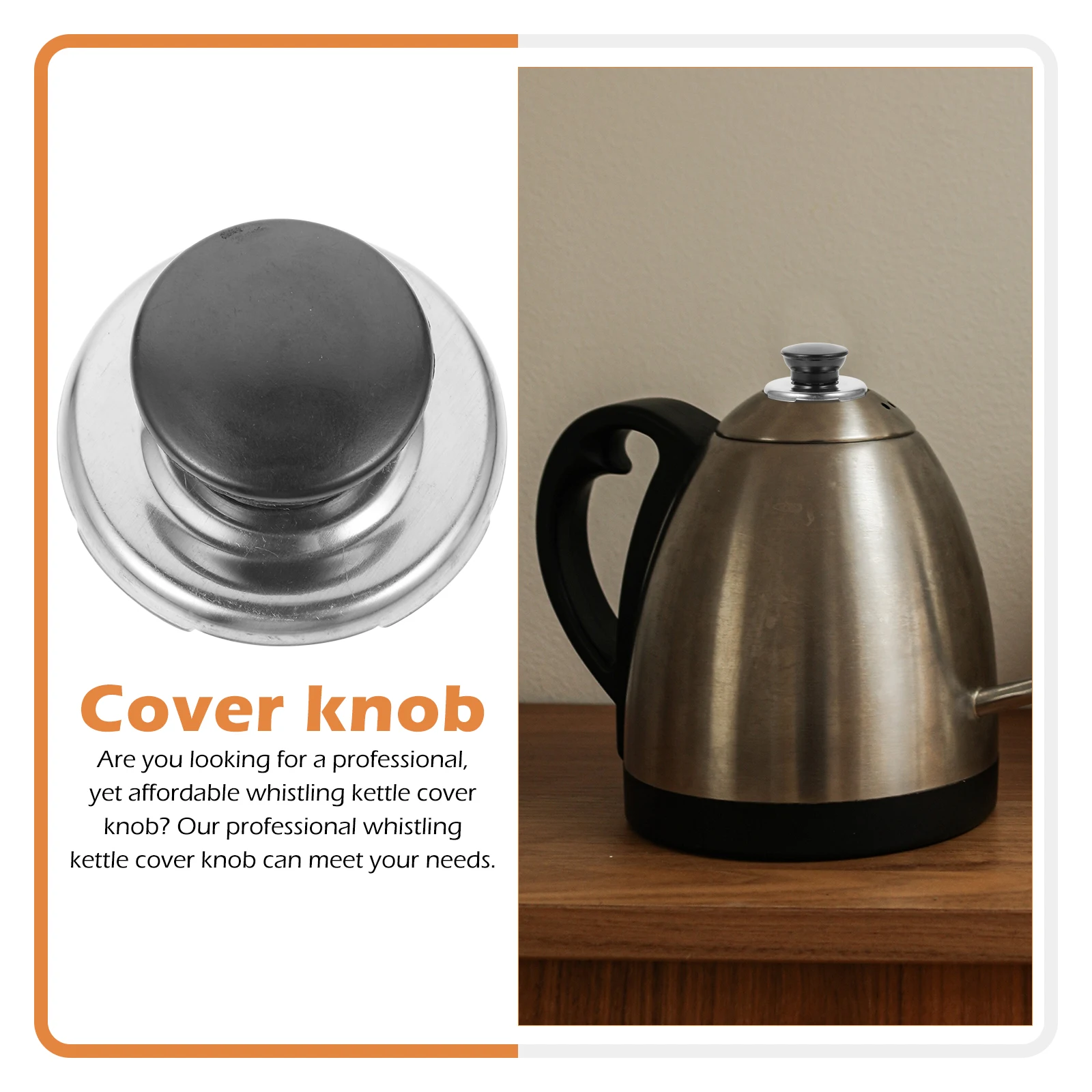 

Kettle Sound Pot Accessories Stainless Steel Water Whistle Knob Replacement Cover Lid Handle For Teapots Boil Heating Whistling