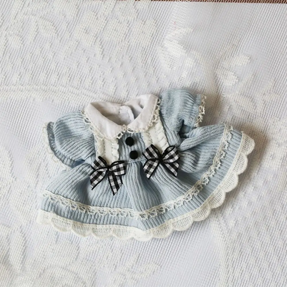 Doll Accessories 10cm Doll Cotton Princess Dress Handmake Replaceable Dolls Outfit Toy Cute Doll Dresses