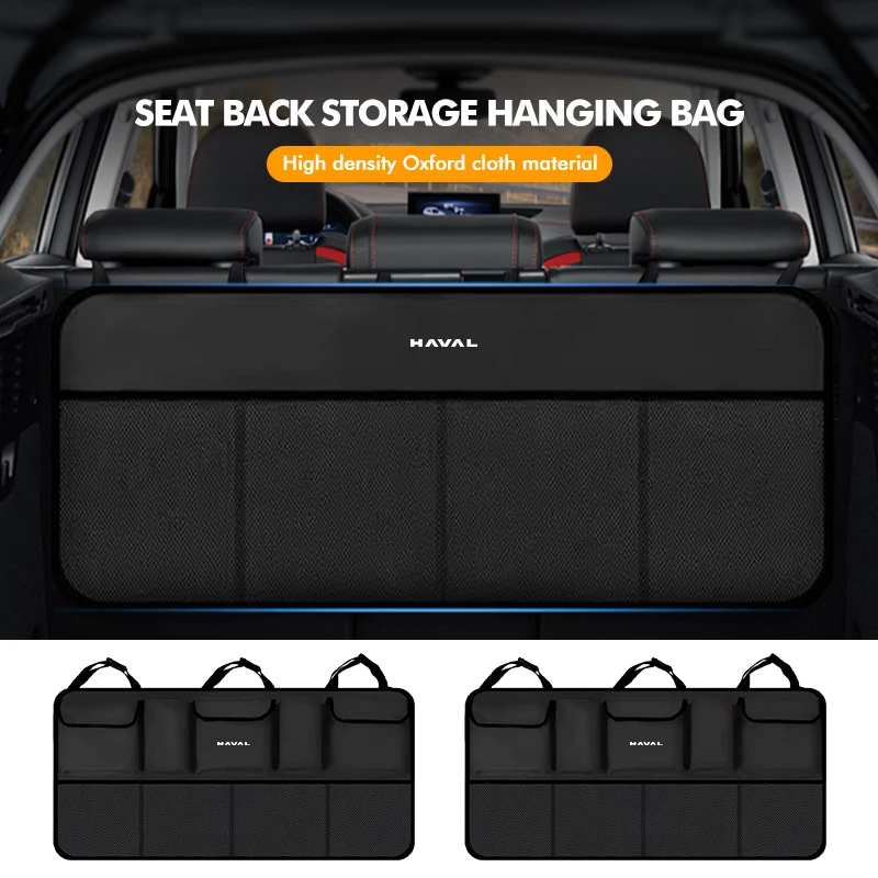 Car Seat Back Trunk Rear Seat Hanging Multi-Pocket Storage Bag For Haval H6 Dargo M6 H9 H6S F7 F7X Jolion X DOG XY