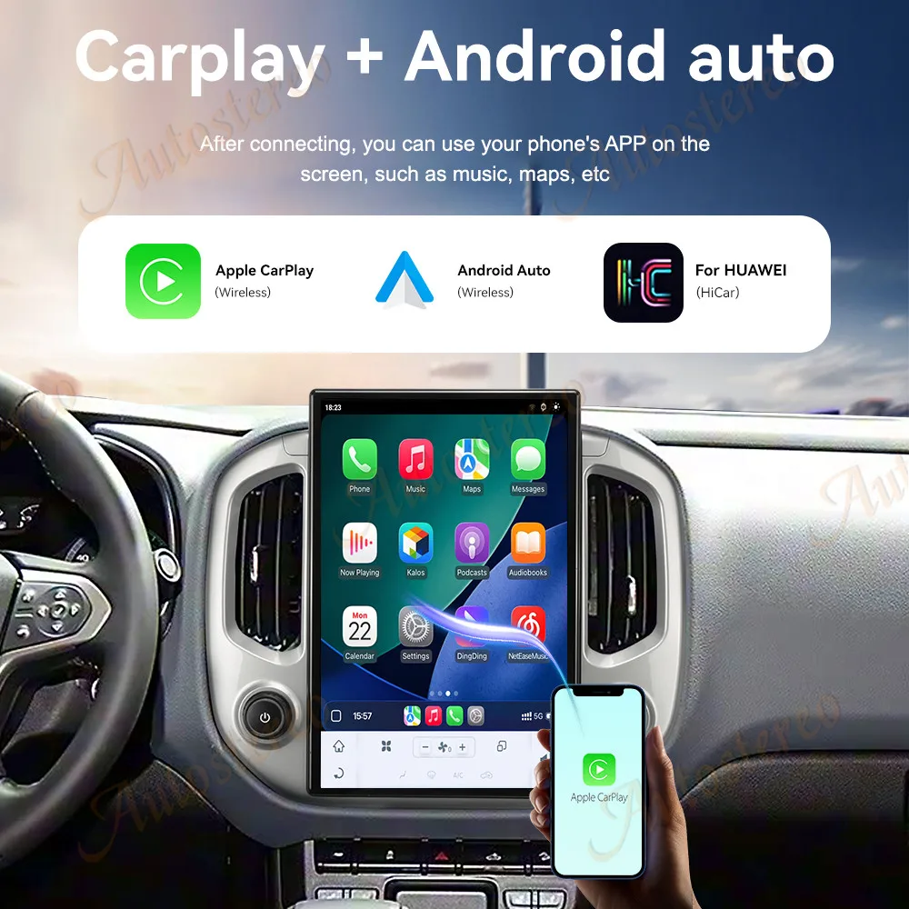 14.4 Android For Chevrolet Colorado GMC Canyon 2014-2018 Tesla Style Car GPS Navigation Multimedia Player Car Radio Head Unit