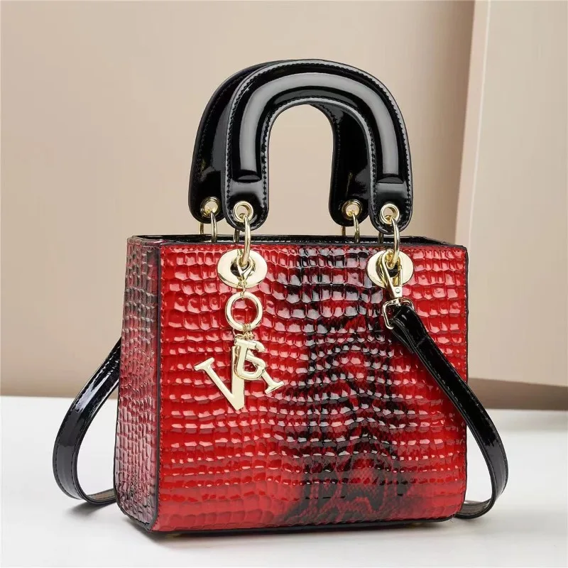 2024 New Designer Crocodile Leather Women Shoulder Bag High Quality Tote Lady Bag Luxury Women's Crossbody Bag Handbag