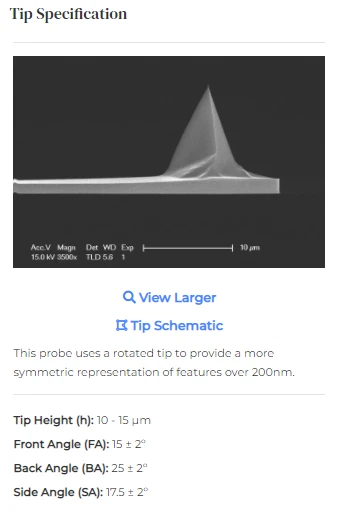 Hardness Force Curve RTESPA-150/300/525 Measured by Atomic Force Tapping Probe