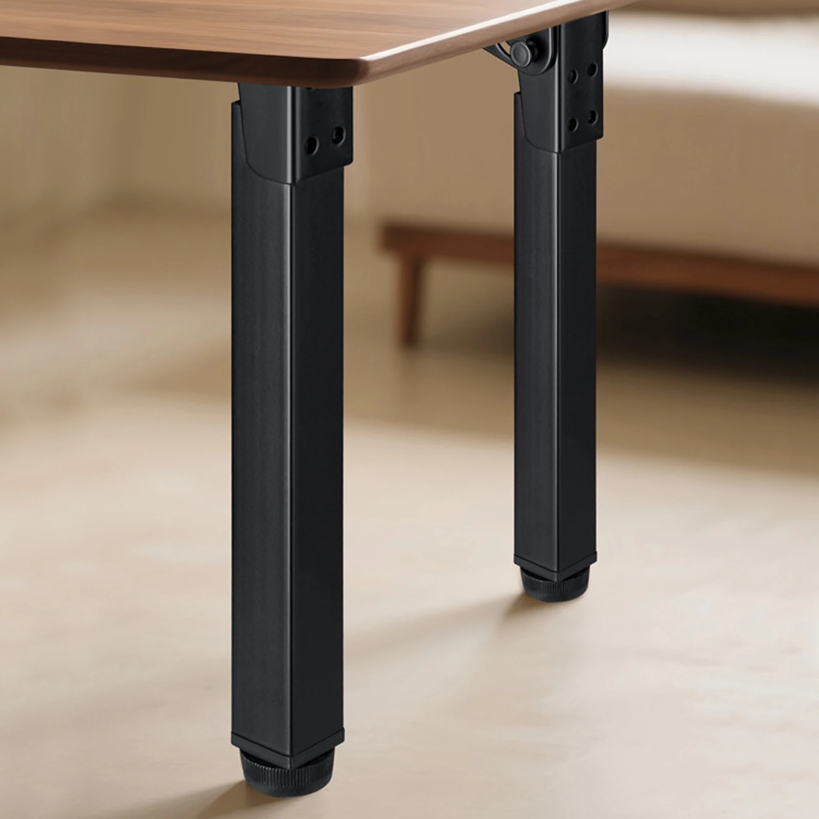 Pernas de mesa de centro dobráveis de ferro, 4 unidades, 30cm, móveis ajustáveis, altura dobrável, pernas de mesa, móveis de escritório