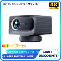 Formovie Xming V1 Ultra Projector 1100ANSI Lumens HDR LED For Home Portable Cinema MEMC 4K 2+32GB Wifi6 Dolby Audio Laser Beamer