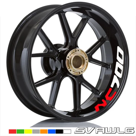 New high quality Motorcycle Wheel Tire Rim Stickers wheel For Honda NC700 NC700S NC700X Reflective sticker applique