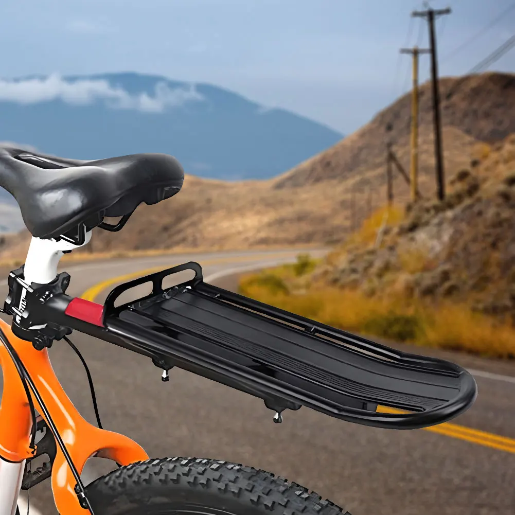 

Retractable Bike Rear Rack Aluminum Alloy Cycling Cargo Rear Shelf Load 10kg Bike Frame Rear Seat Post Rack for Mountain Bike