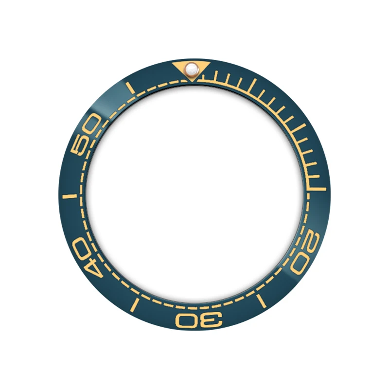 Anello con lunetta in ceramica curva da 38 mm adatto per SKX007 SKX009 SRPD GMT SUB cassa dell'orologio cavalluccio marino anello dell'orologio da uomo parti di refitting di ricambio