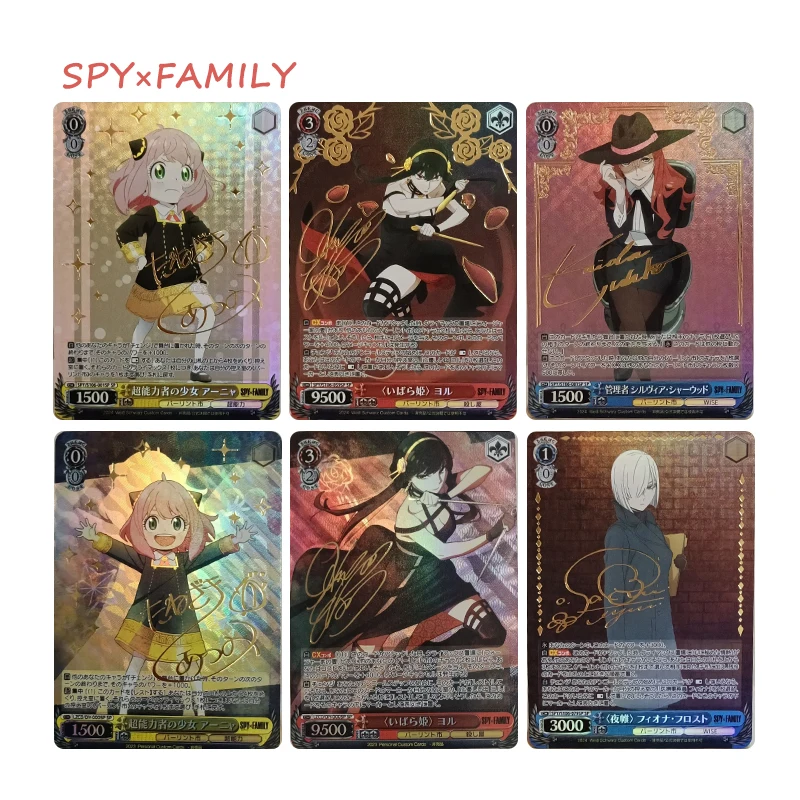 

Японское аниме SPY FAMILY, домашняя работа, сделай сам, Anya Forger Yor Forger Becky Blackbell, коллекционная карта, игрушки, подарок