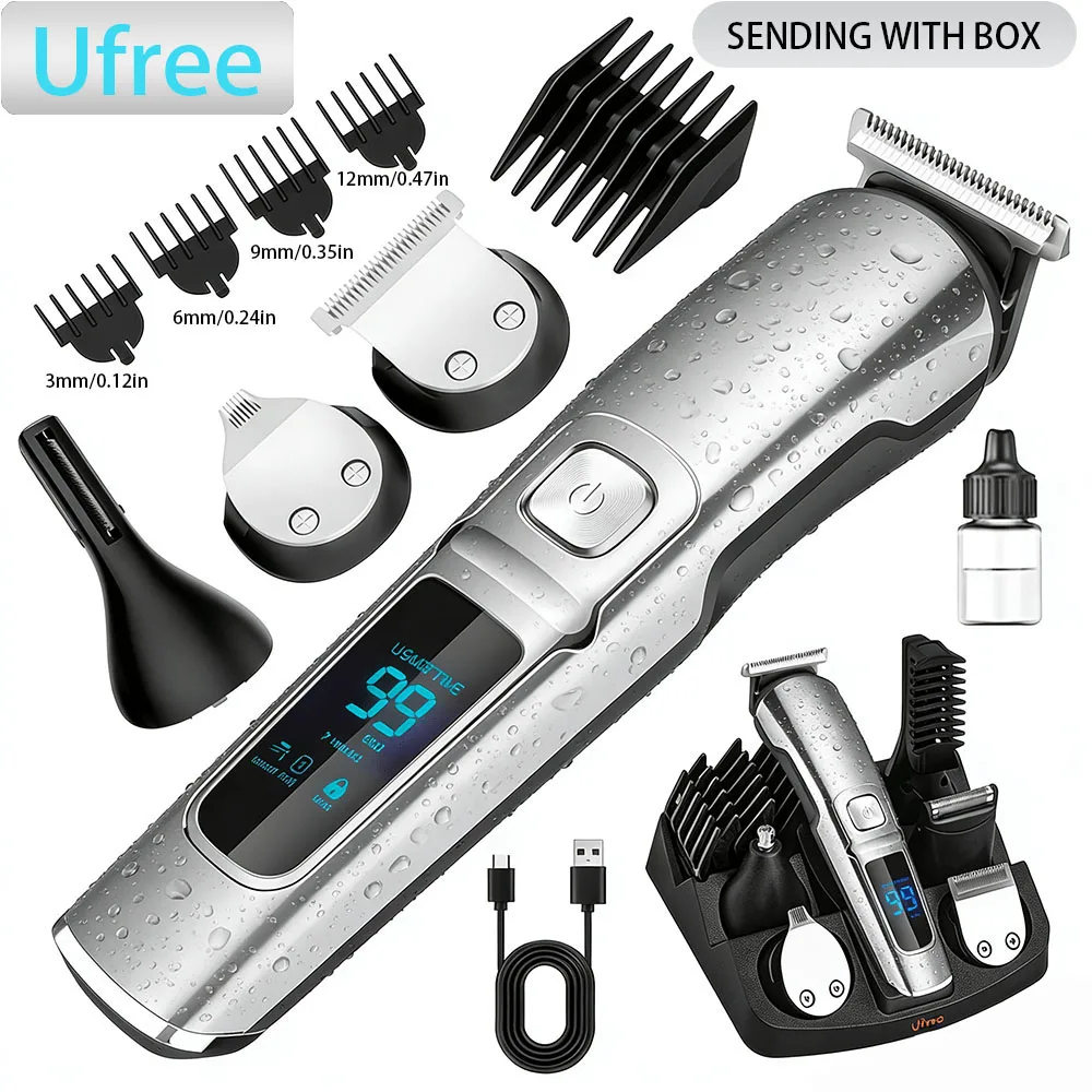 

Ufree Electric Hair Cutting Machine Beard Trimmer Hair Clipper Rechargeable Man Shaver Trimmer Barber Professional Hair Trimmer
