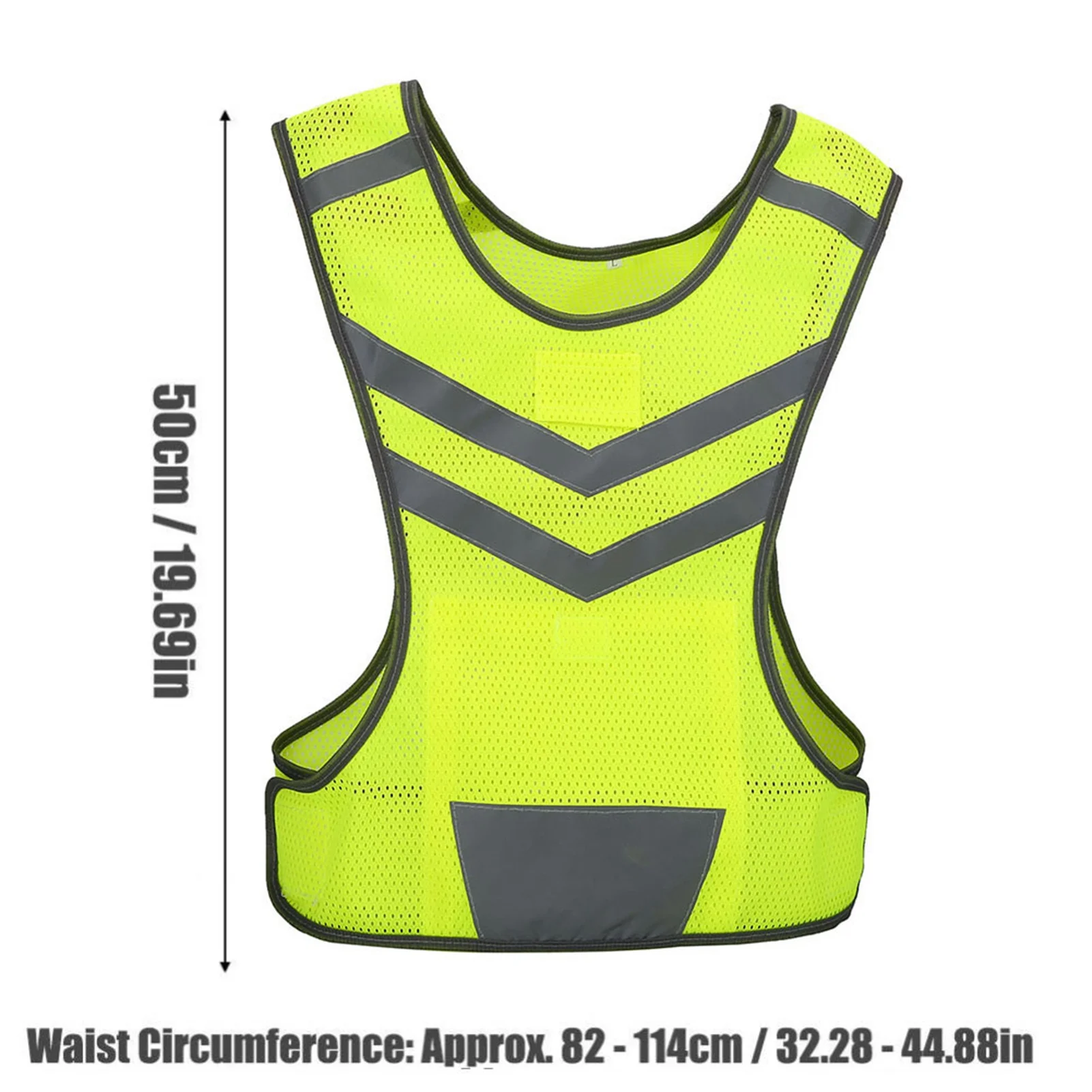 High Visibility Adjustable Reflective Safety Vest for Outdoor Sports Cycling Running Hiking Reflective Safety Vest