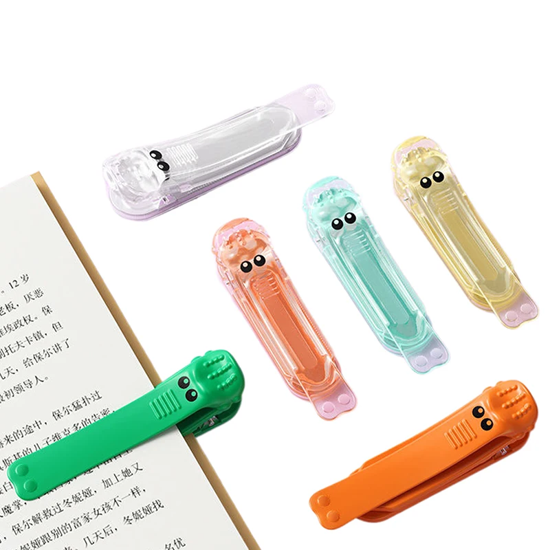 3Pcs Silicone Cute Book Clip With Auto-Page Memory For Reading Lovers Bookmarks For Men Women Reading Tool