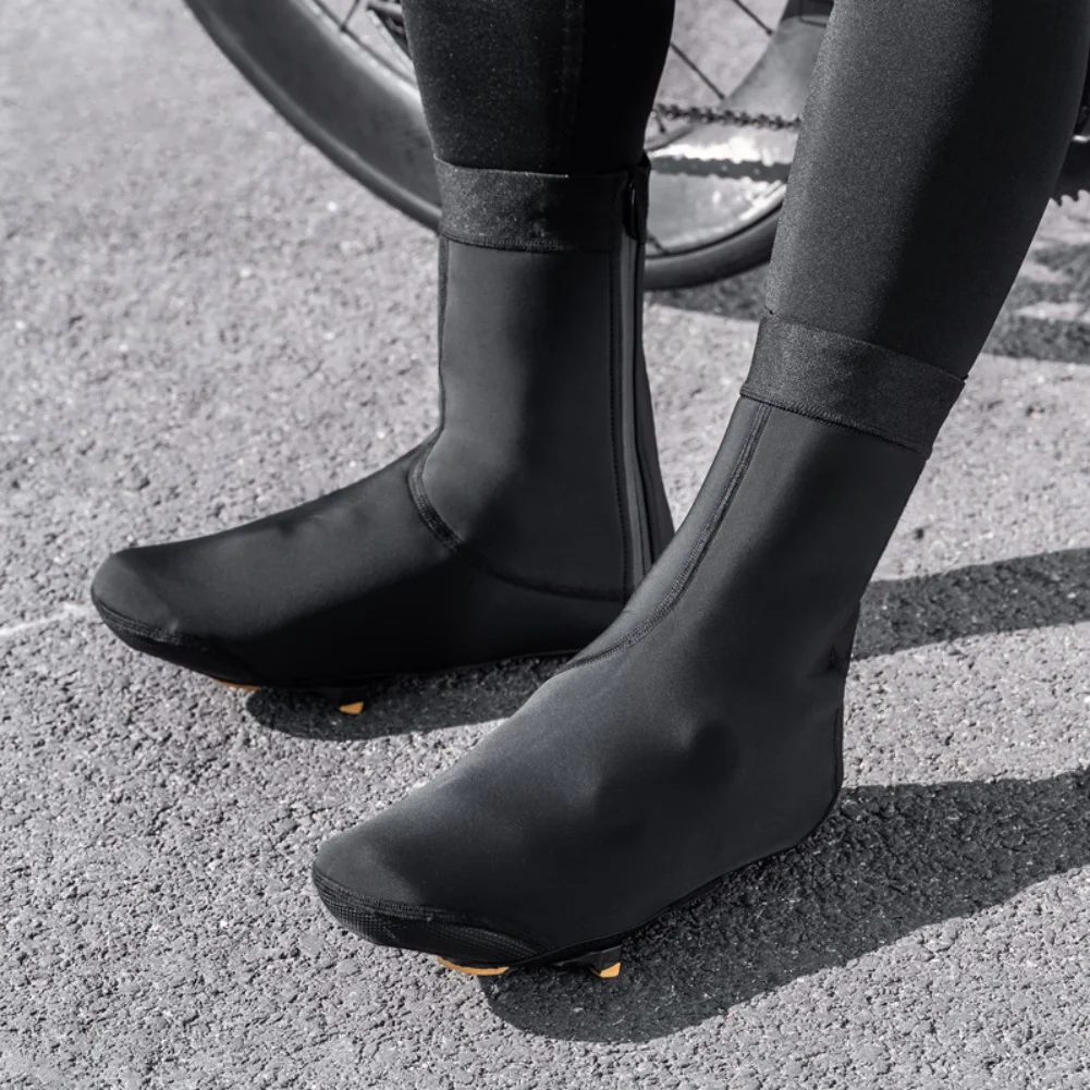 

Термочехлы для велосипедных ботинок для зимней езды, черные, устойчивые к трению, обеспечивающие устойчивость во время езды на горном велосипеде