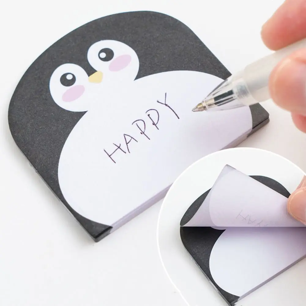 240cps Funny Cartoon Sticky Notes Dog Cat Animal Shaped Memo Pad Self-Adhesive Sticker Notepad Staff